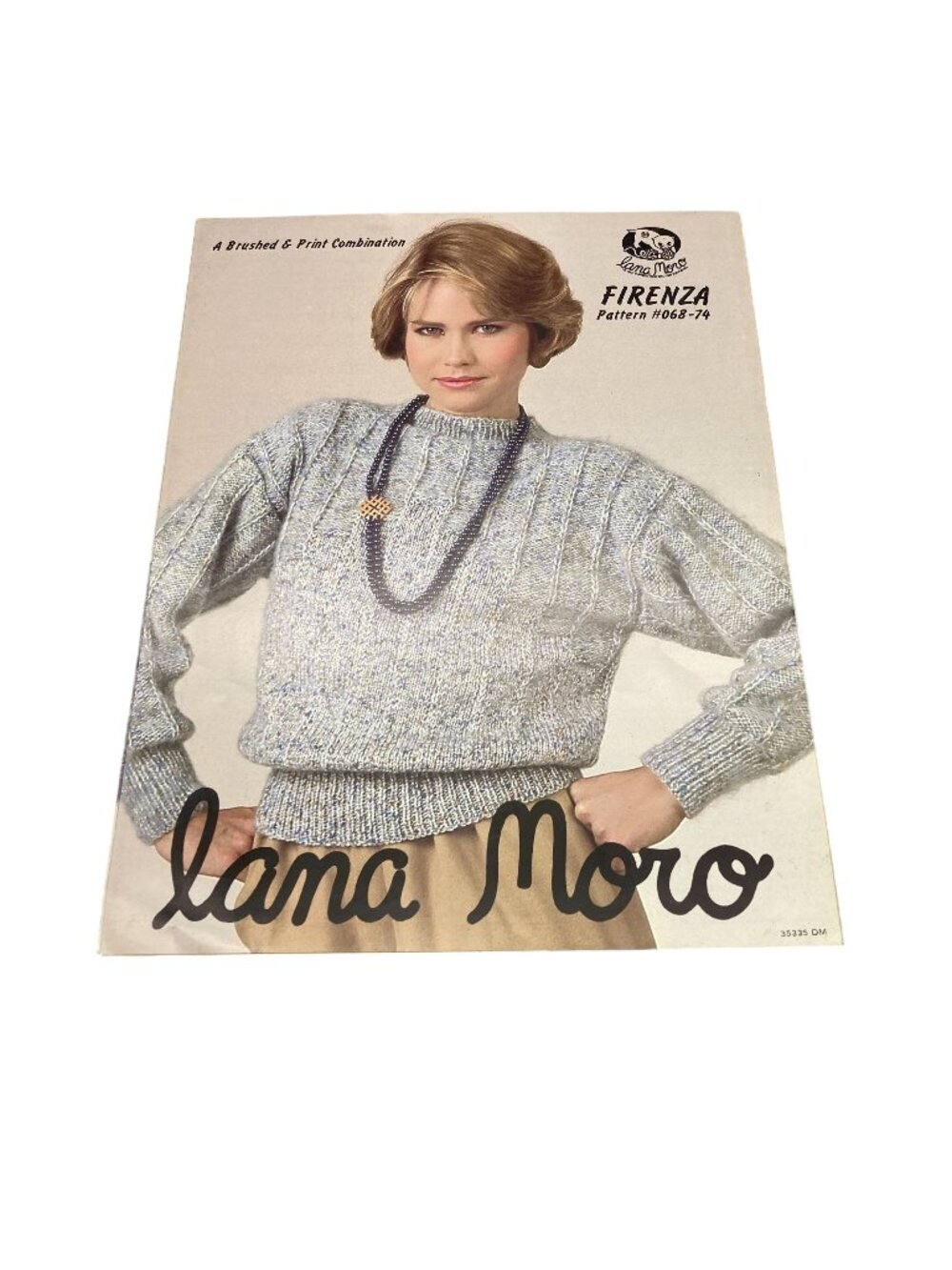 Vintage Patterns Lana Moro Brushed and Print Combination Knit Firenza Pattern